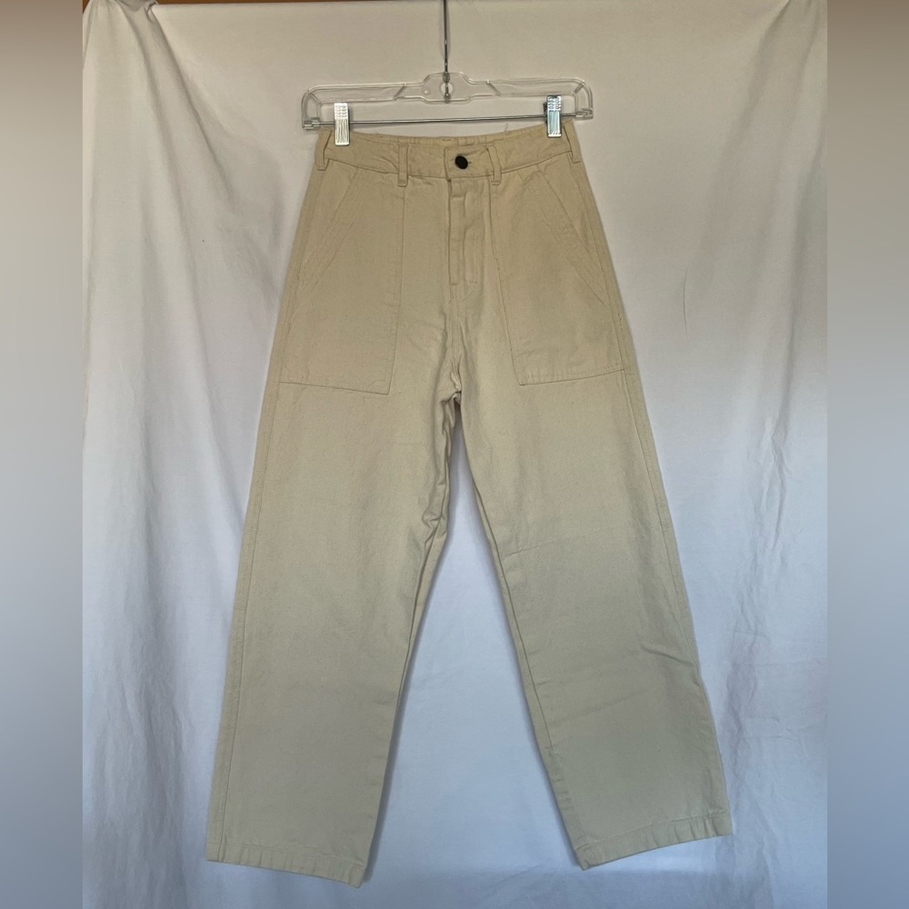 The People Vs cream colored jeans